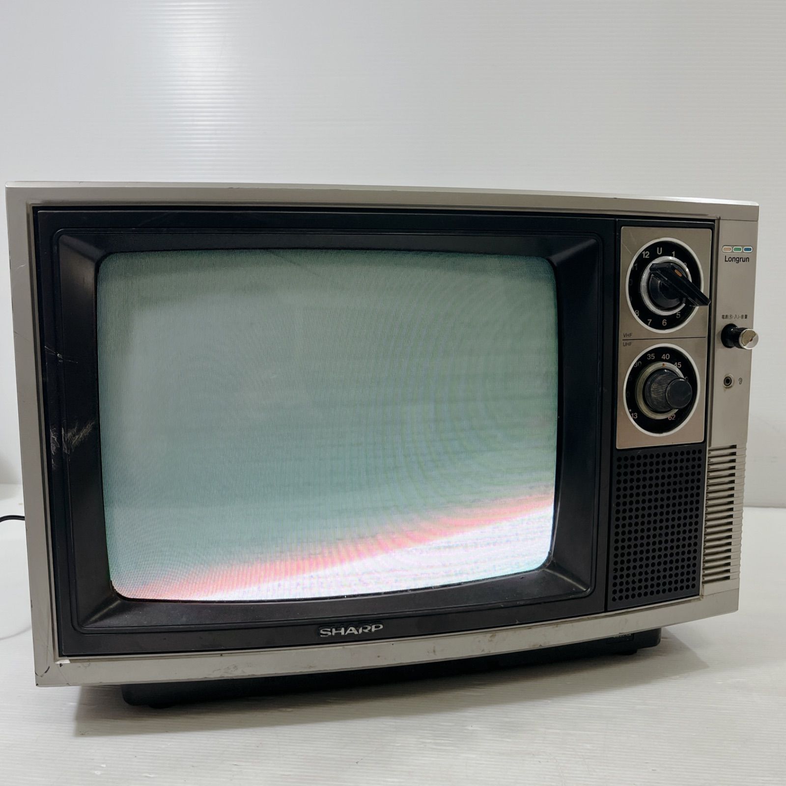 激レア 昭和レトロ SHARP レトロテレビ ブラウン管 LONGRUN 1980年製