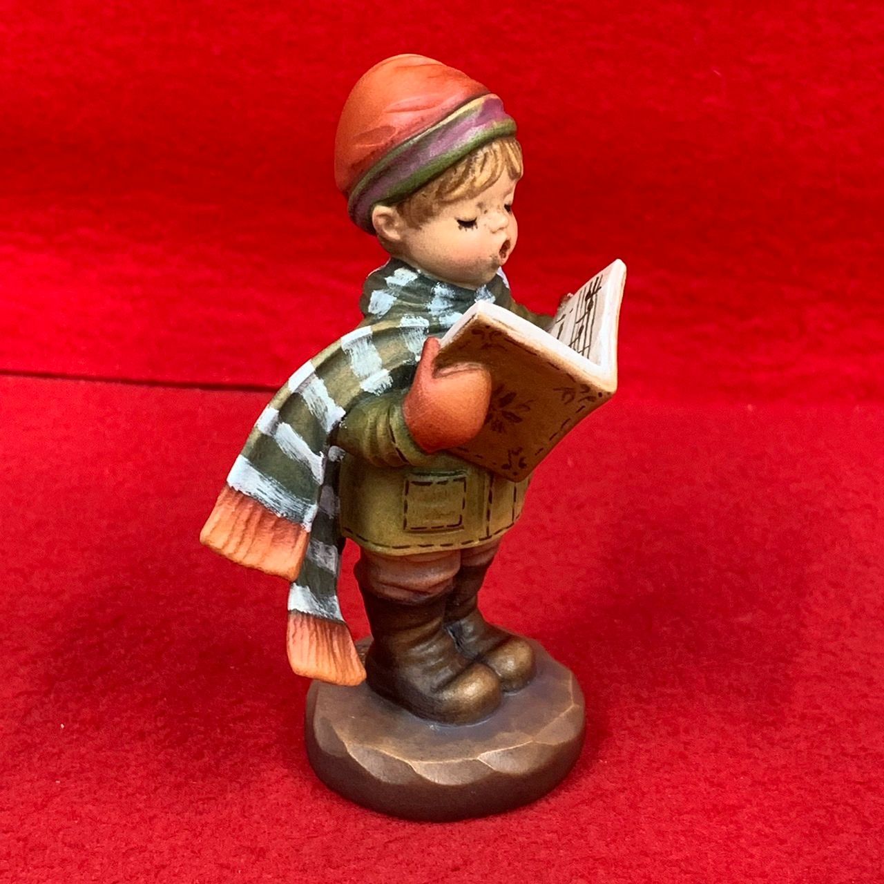 希少 アンリ人形 木彫り サラケイ Joy to tha world 10cm Anri