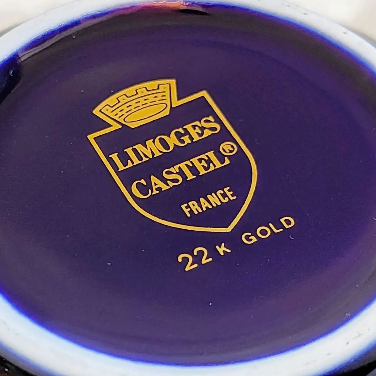 美品 未使用 ヴィンテージ】22K GOLD LIMOGES CASTEL リモージュ