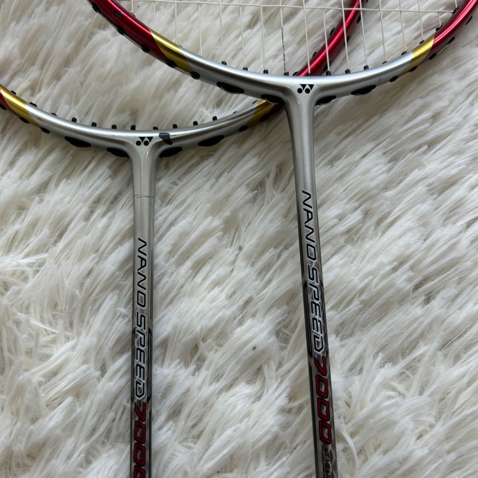 廃盤 ヨネックス ナノスピード 7000 バトミントンラケット 2本セット