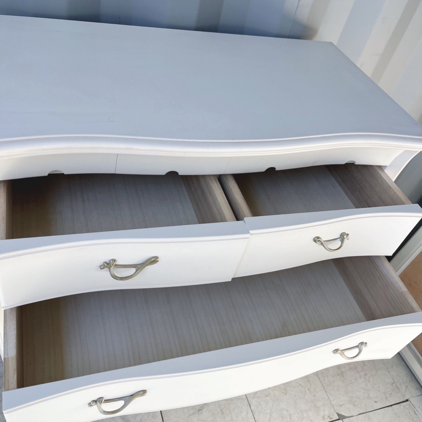 取付無料！IDC大塚家具 松永工房 カンティーニュ 猫脚姫系ホワイト