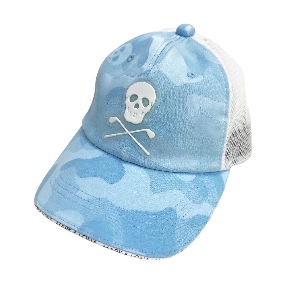 MARK&LONA マークアンドロナ メッシュキャップ 迷彩柄 カモフラ ブルー