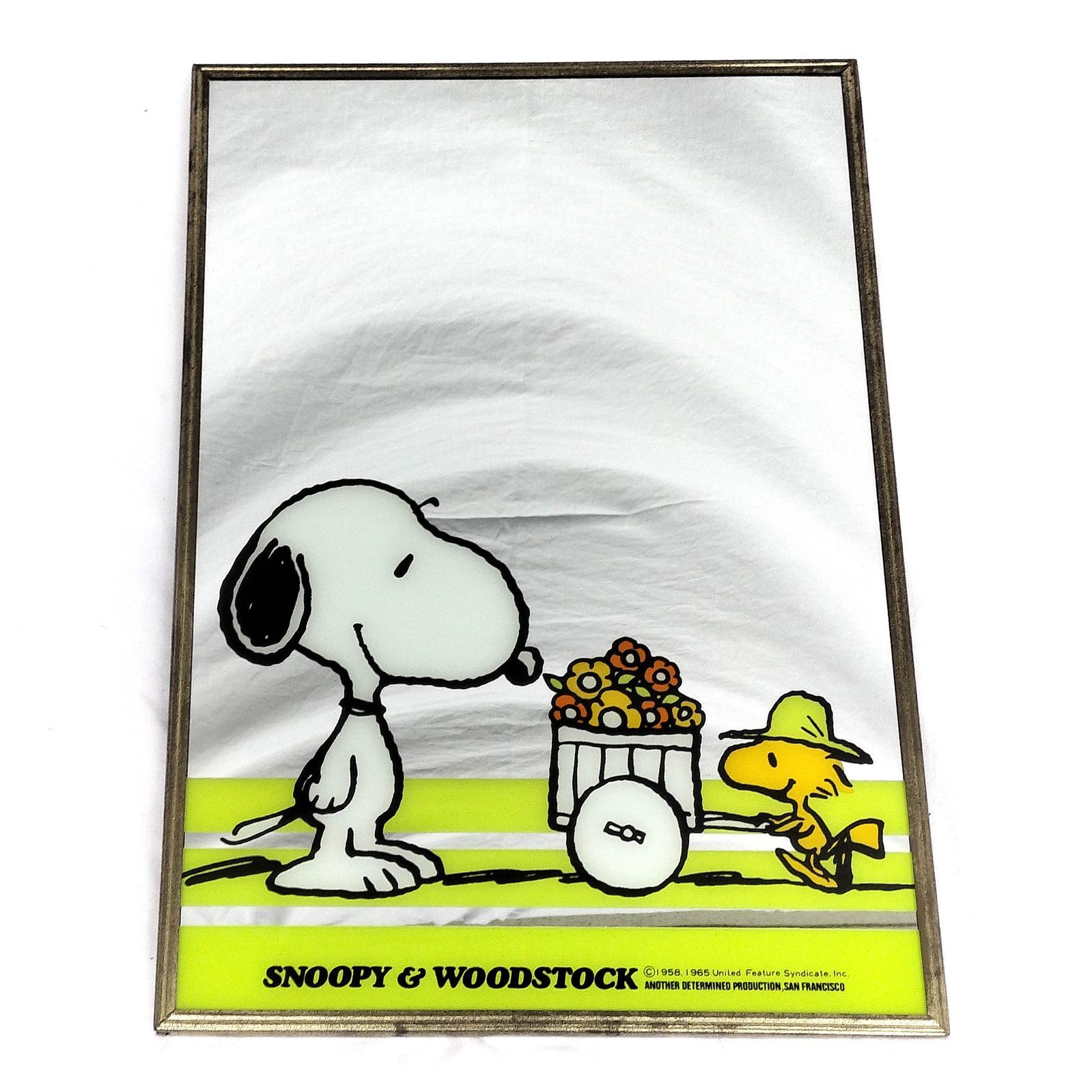 スヌーピー SNOOPY &WOODSTOCK パブミラーレトロヴィンテージ レトロ