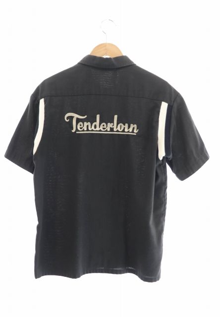テンダーロイン ボーリングシャツ半袖 黒 S テンダーロインボーリング