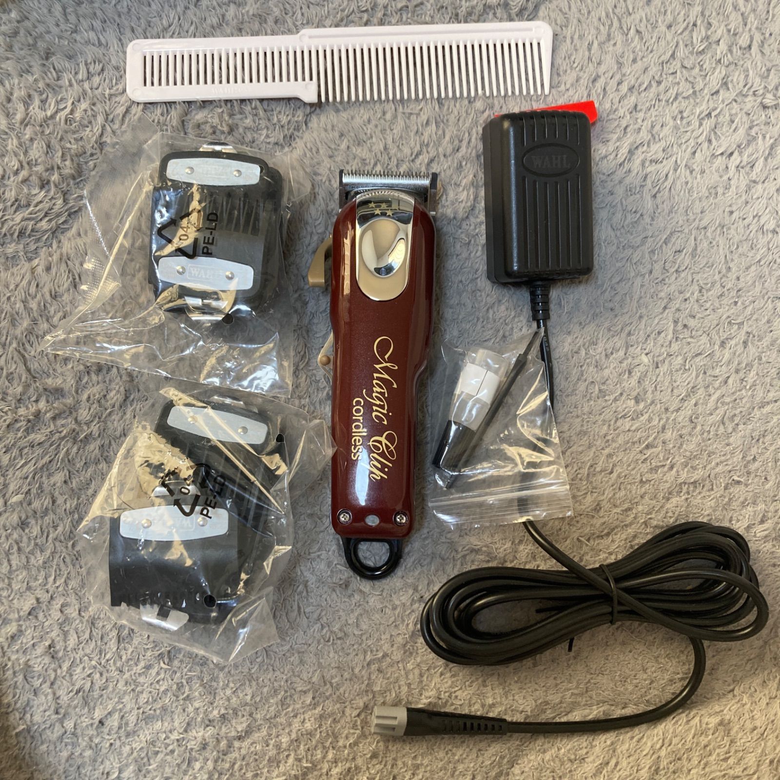 wahlバリカン 新品未使用 コードレスバリカン マジッククリップ 赤
