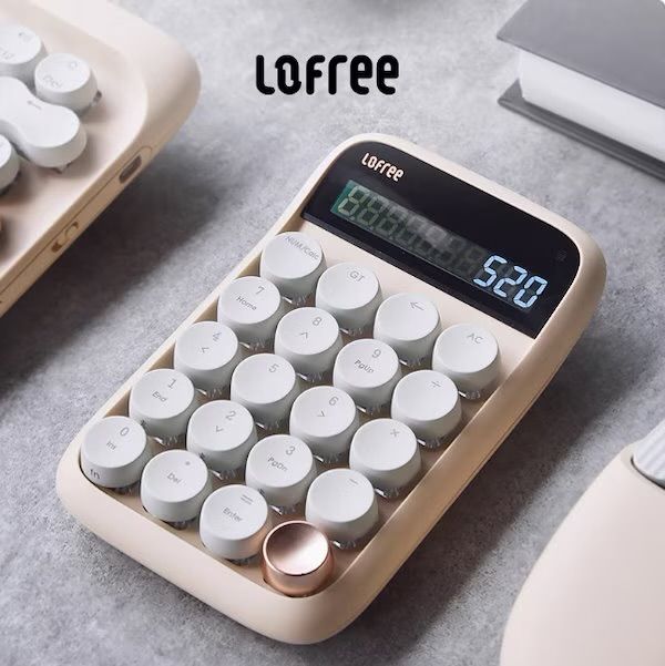 即納】 新品 Lofree ロフリー 電卓 テンキー ミルクティー - メルカリ