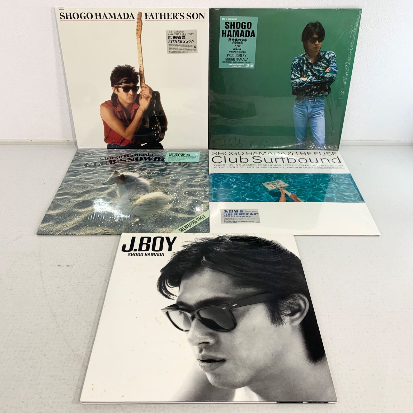 浜田省吾 LP 5枚まとめ売りJ.boy レコード 2枚組 1986 - メルカリ