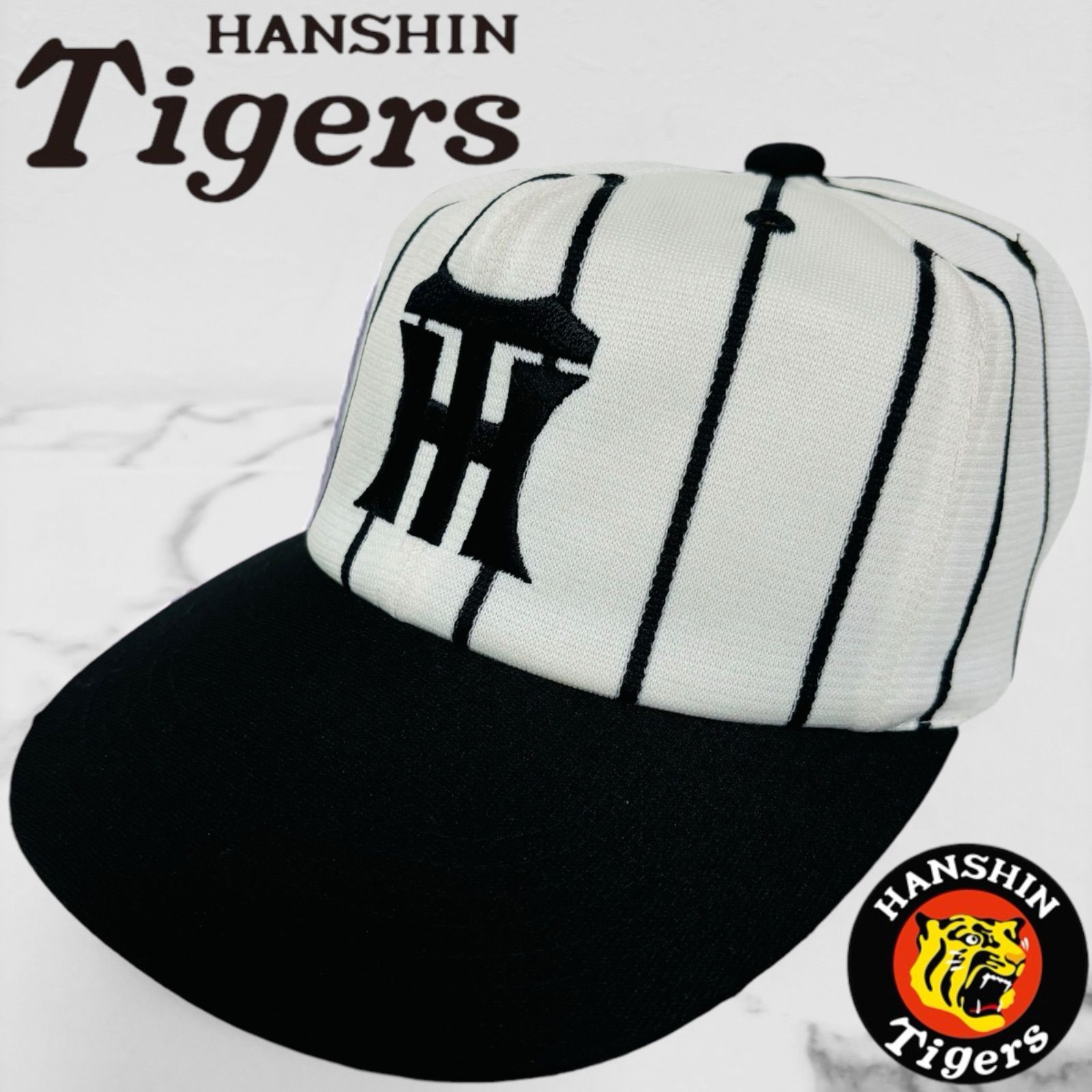 希少 90s 阪神タイガース キャップ 帽子 昭和 レトロ 田口帽子 ベース