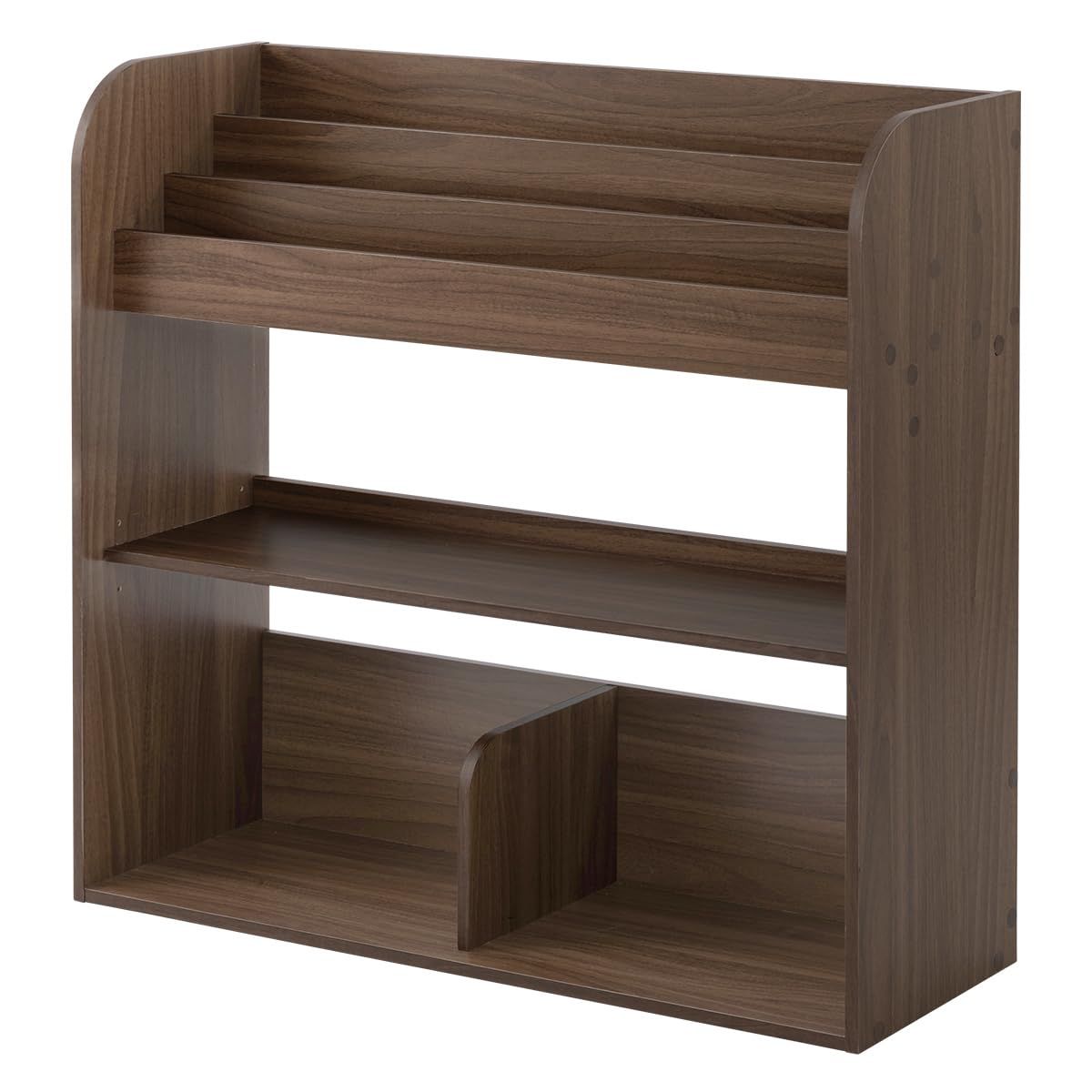 ウォールナット おもちゃ収納 シェルフ ランドセルラック キッズ収納