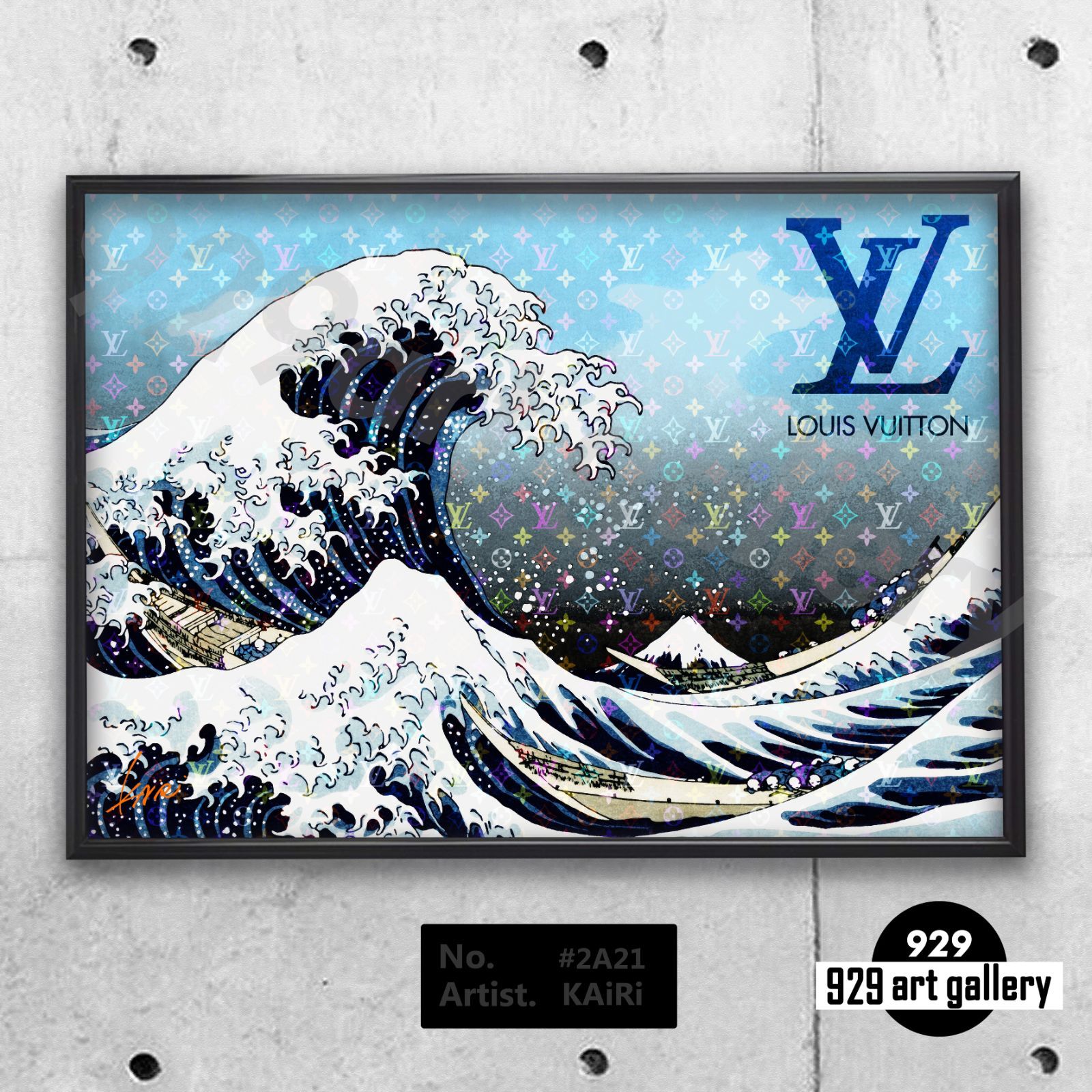 LOUISVUITTON type☆オマージュアートインテリアポスター.#221☆ルイ