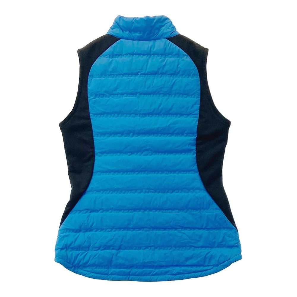 サイズ：S DESCENTE GOLF デサントゴルフ ダウン ジップベスト ブルー