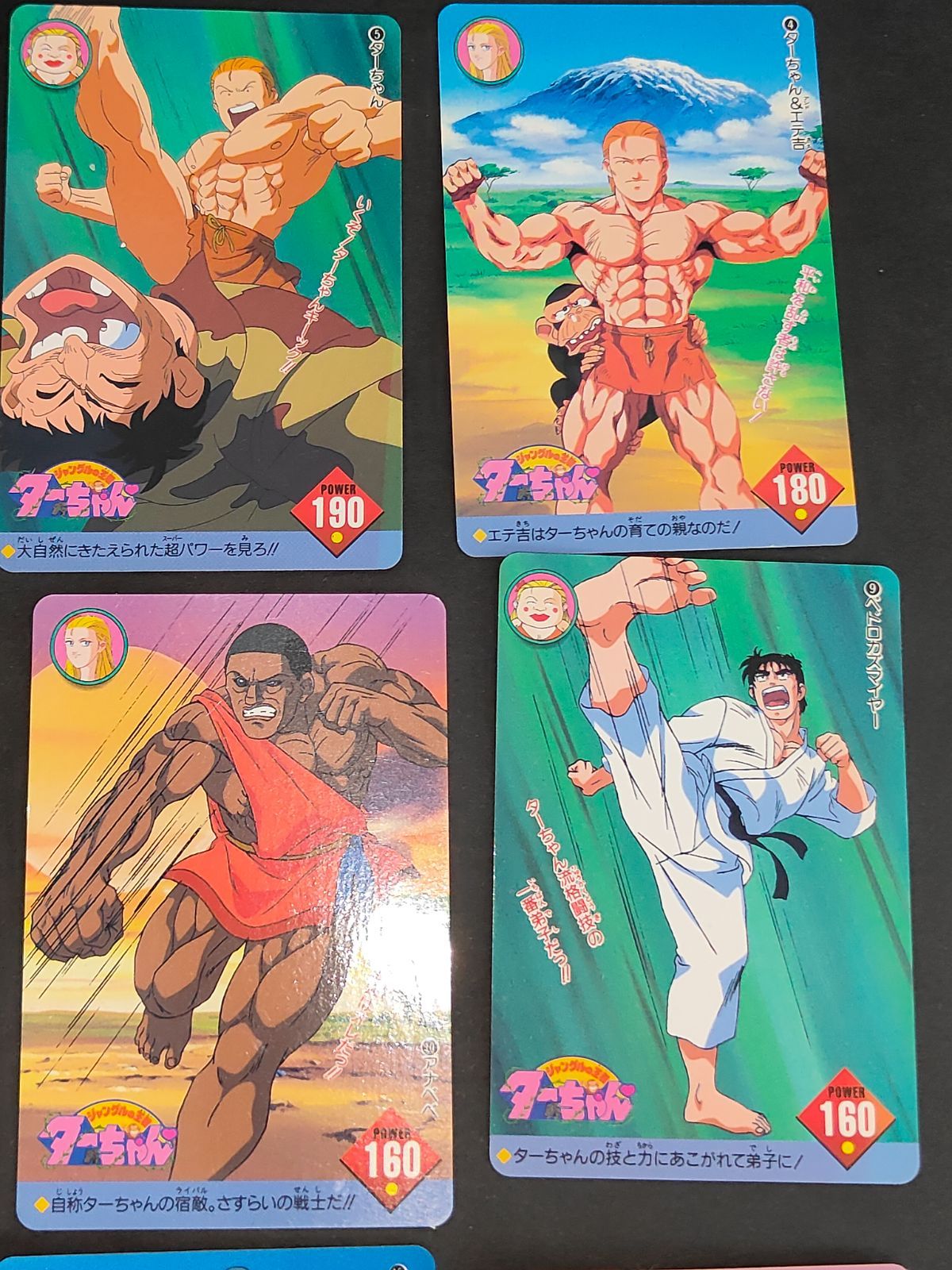 aca345 全21種 ジャングルの王者 ターちゃん カードダス BANDAI 1 2 3