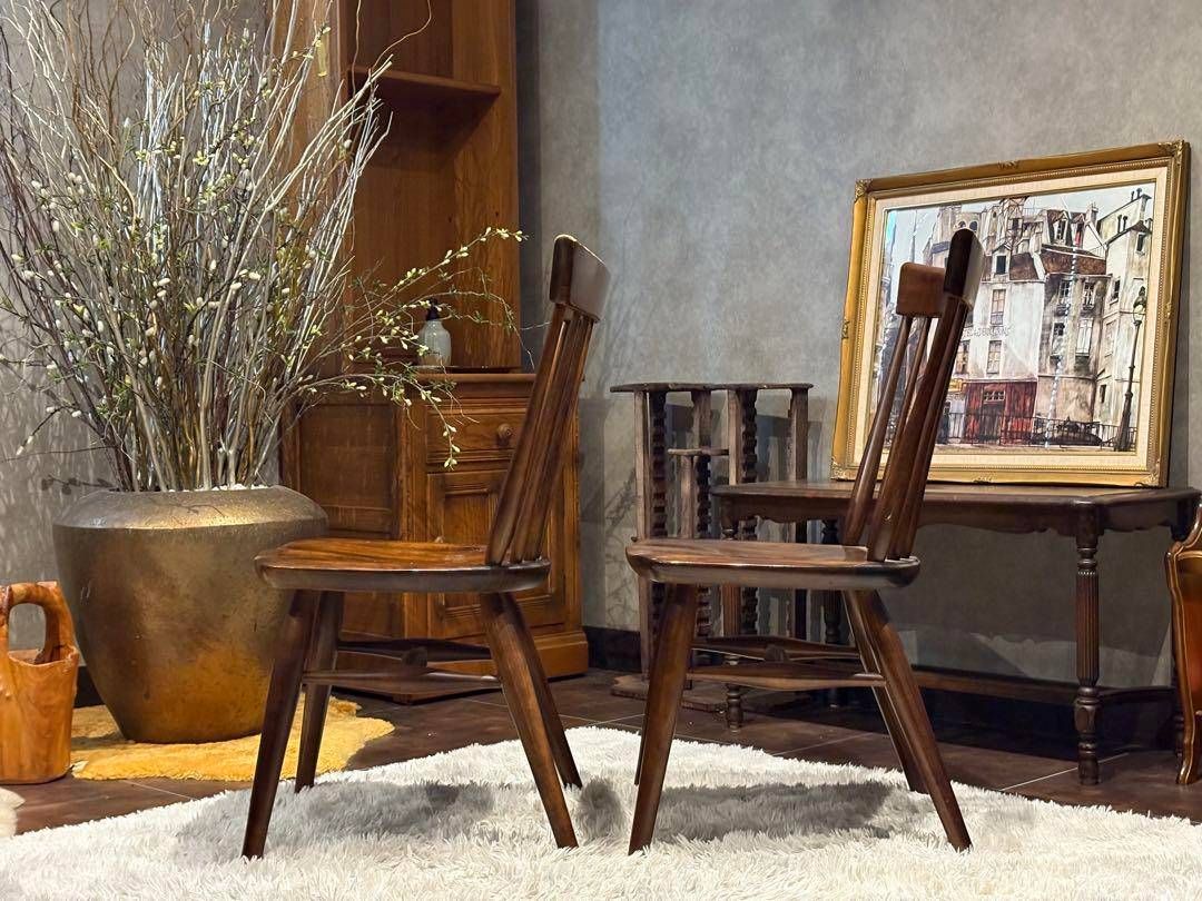 ②KASHIWA 柏木工 ウィンザーチェア スポークチェア アンティーク SY