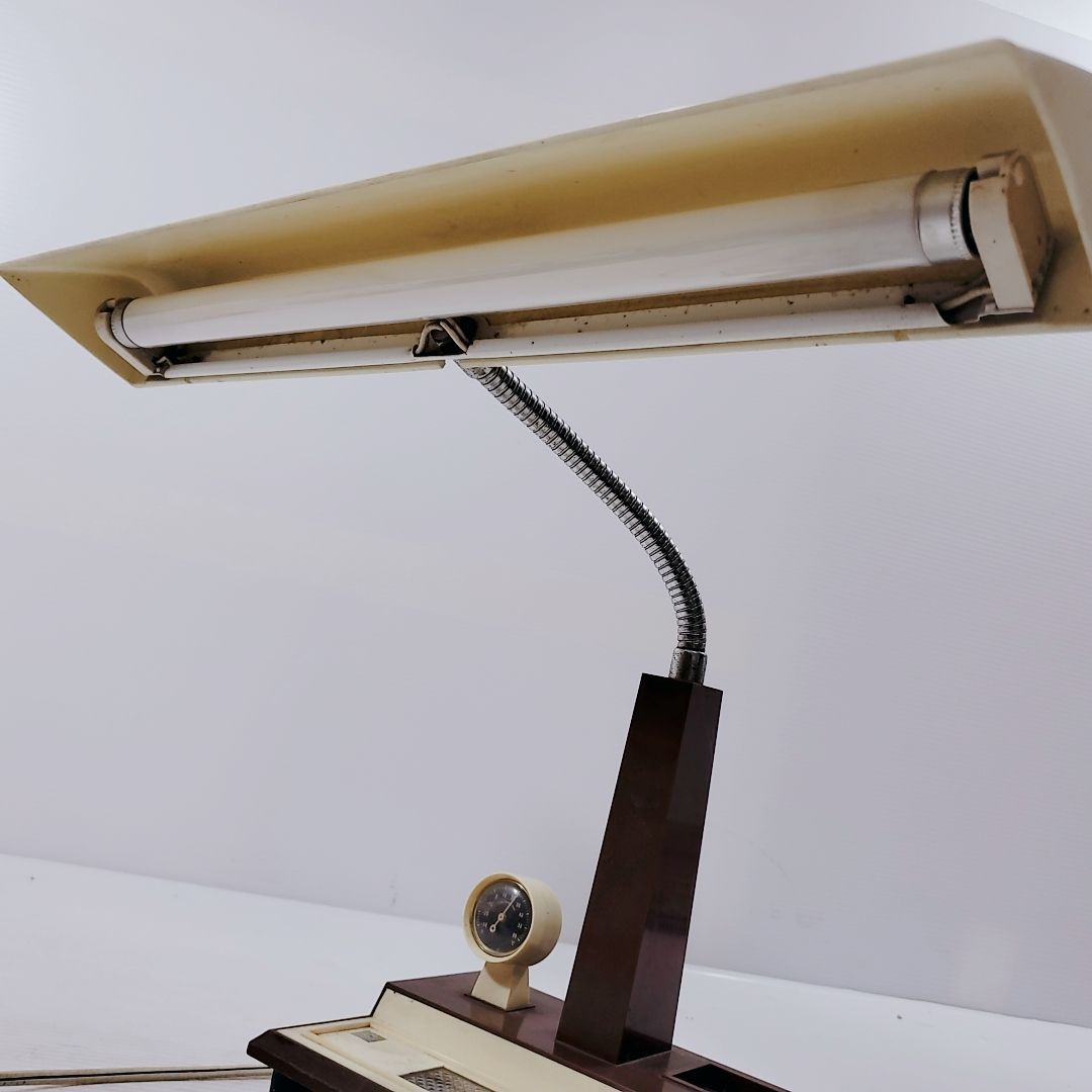 ナショナル 昭和レトロ 温度計付きスタンド照明 蛍光灯明視スタンド FS