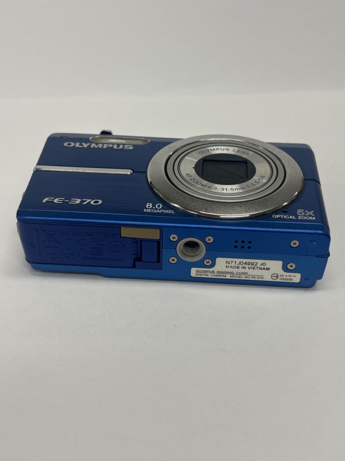 美品 箱付】 OLYMPUS FE-370 青 オリンパス コンデジ 美品 箱付