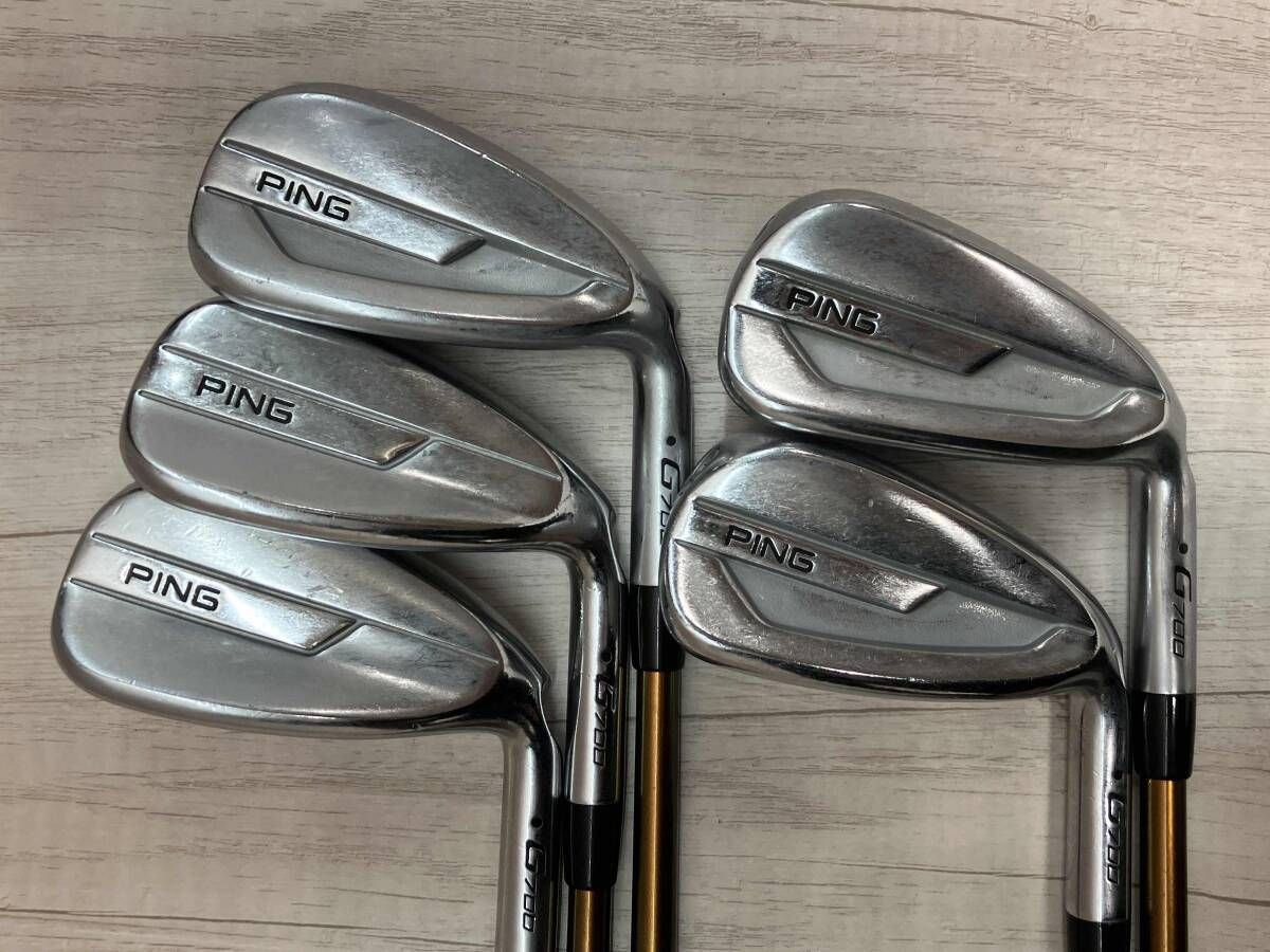 PING G700 アイアンセット ピン FLEX R 5本セット 7-9.U.W 男性右利き