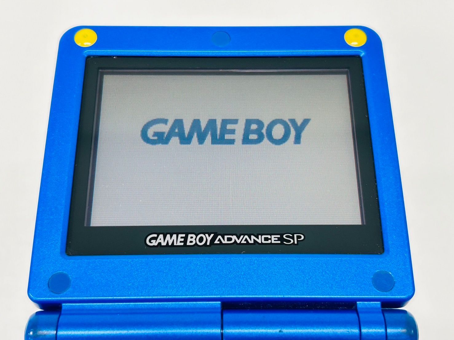 ゲームボーイアドバンスSP ロックマンブルー 限定品 本体 動作確認み