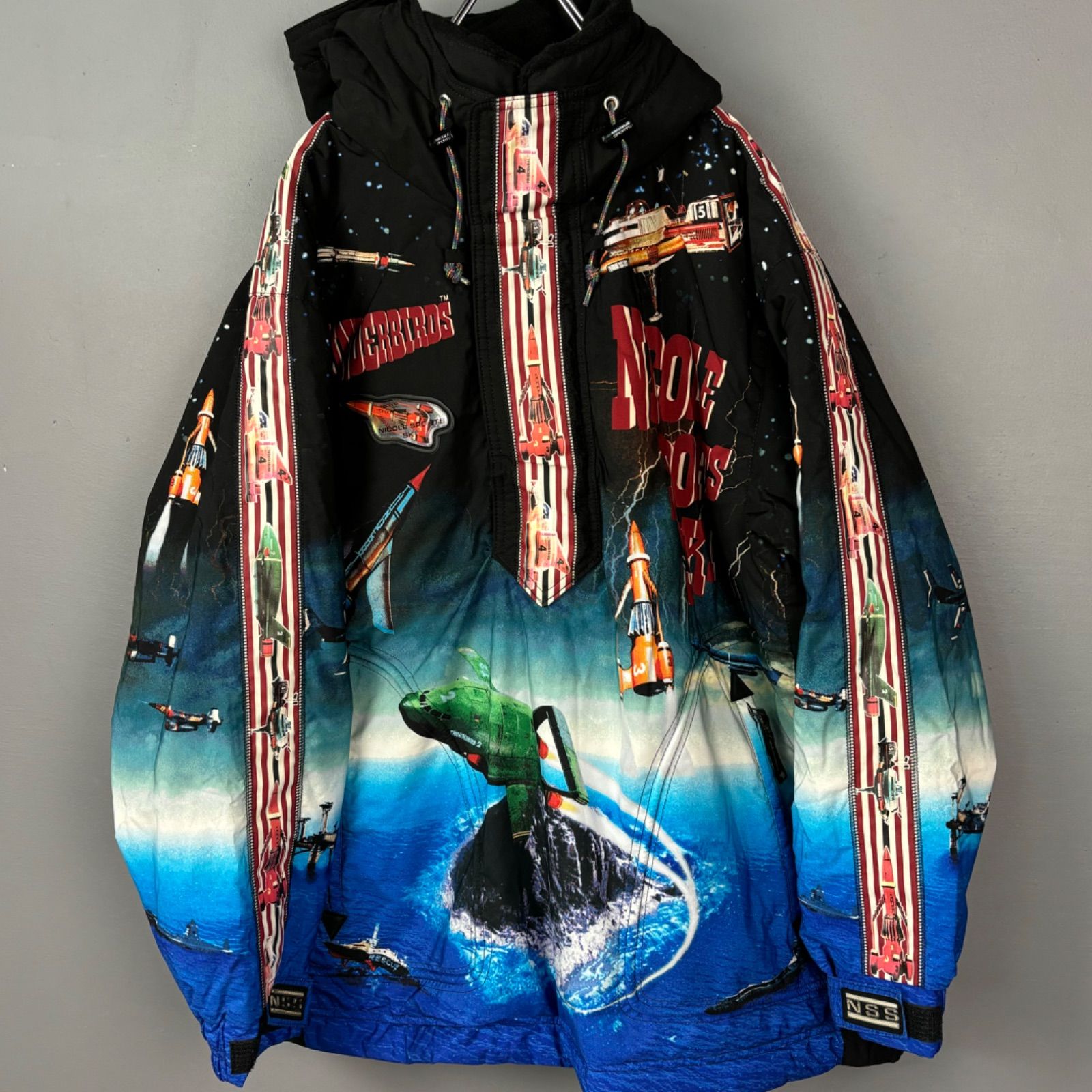 美USED 90s 00s VINTAGE THUNDERBIRDS NICOLE SPORTS SKI TEAM 日本製