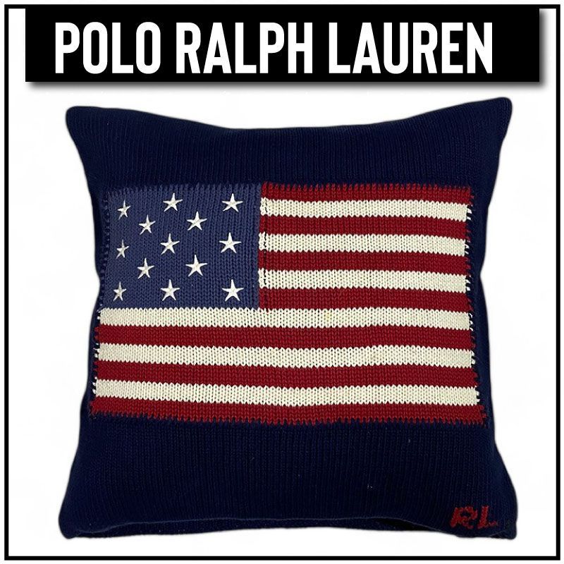 Polo Ralph Lauren 星条旗クッション 白 希少 希少 POLO RALPH LAUREN