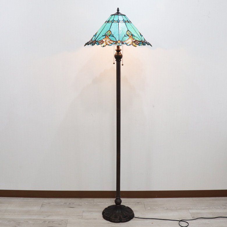 ステンドグラスランプ アクアビードロ 19インチ フロアスタンド - メルカリ