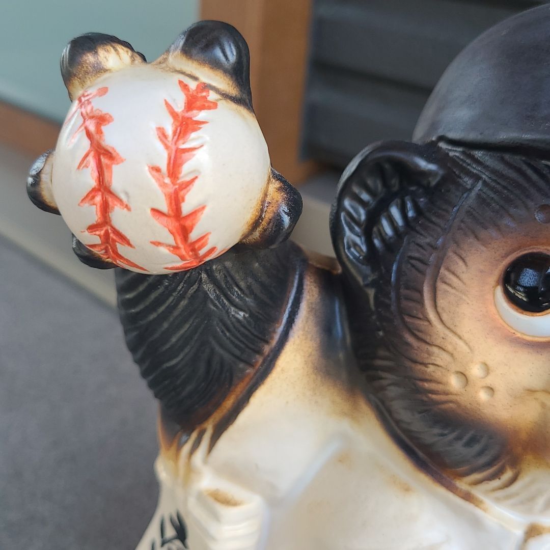 チョー縁起物❗信楽焼野球狸 高さ26cm - メルカリ