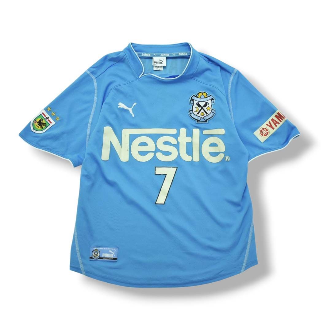 日本製 プーマ PUMA 2003－04 ジュビロ磐田 HOME 1st S／S #7 名波 浩