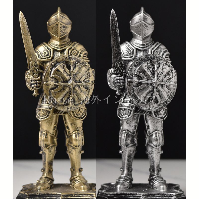 騎士像 オブジェ 彫像 鎧 中世 ヨーロッパ 西洋風 インテリア 置物