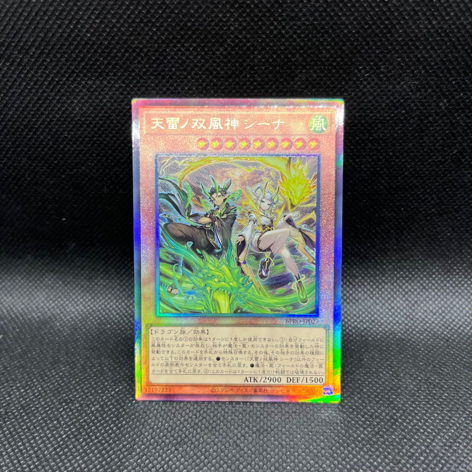遊戯王 天雷ノ双風神シーナ アルティメットレア - メルカリ