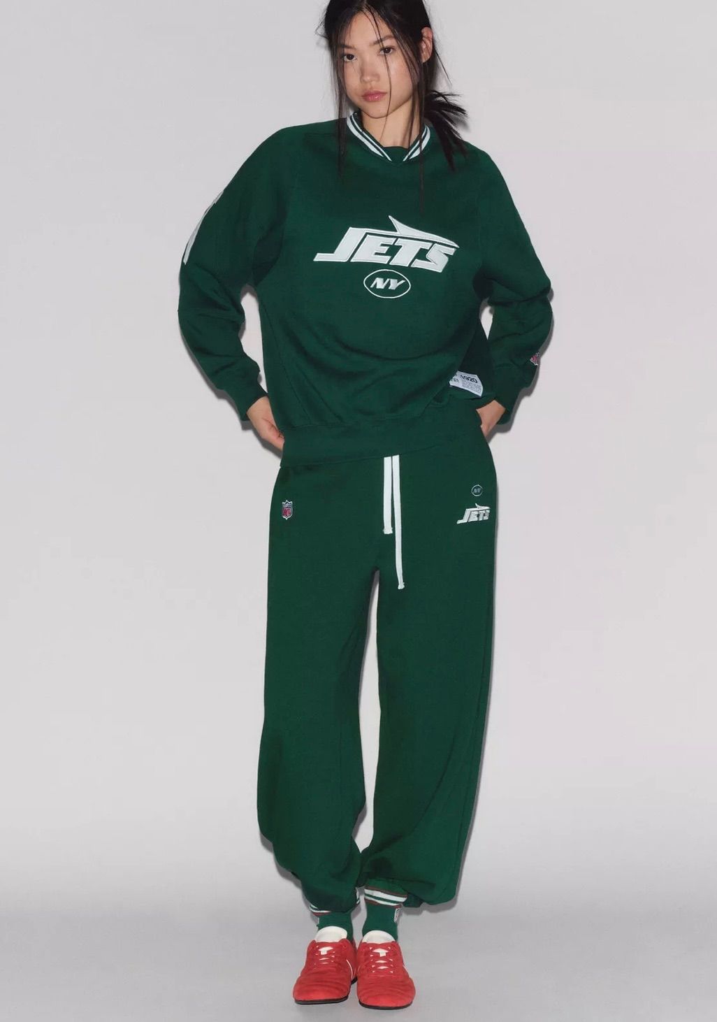 極美品NFL JETS×ZARA(ザラ)コラボスウェット上下セットアップ - メルカリ