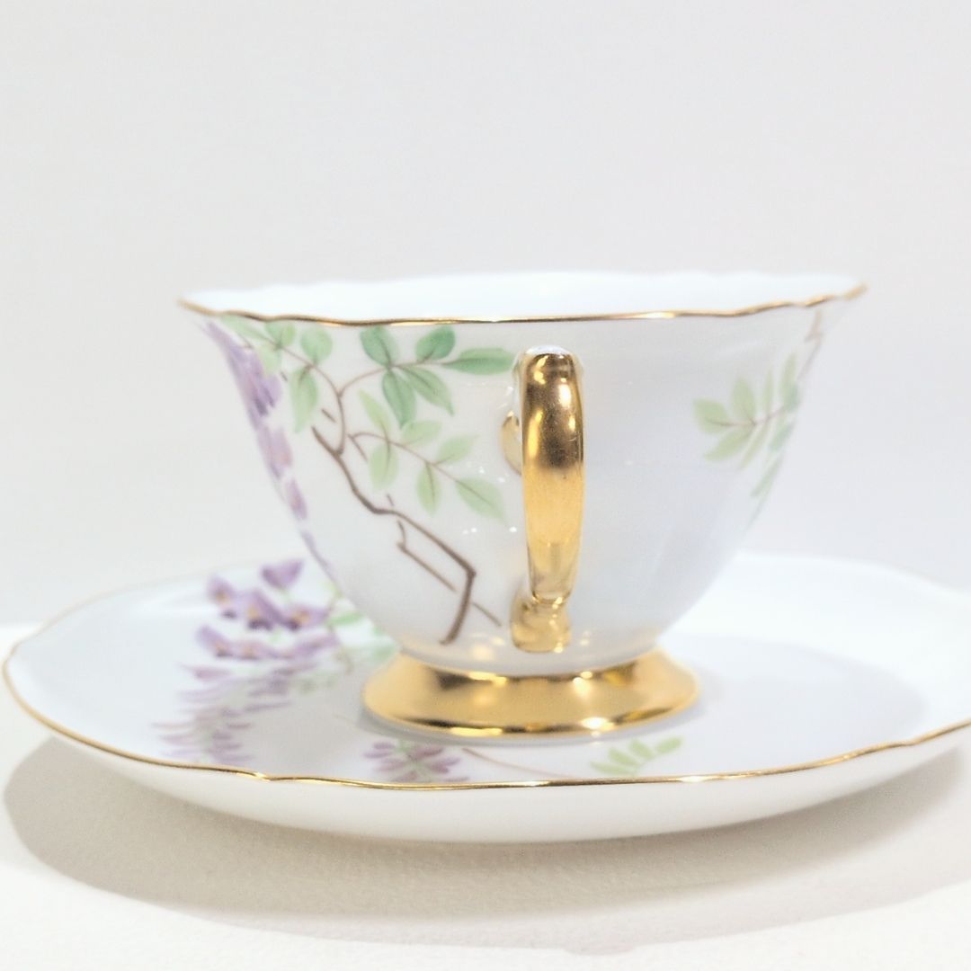 大倉陶園 The Okura 1919 藤 Wisteria 金彩 カップ ソーサー - メルカリ