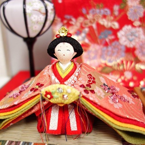 ひな人形 ミニサイズ「きらら雛」 日本製 ちりめん人形 Y1-715 - メルカリ