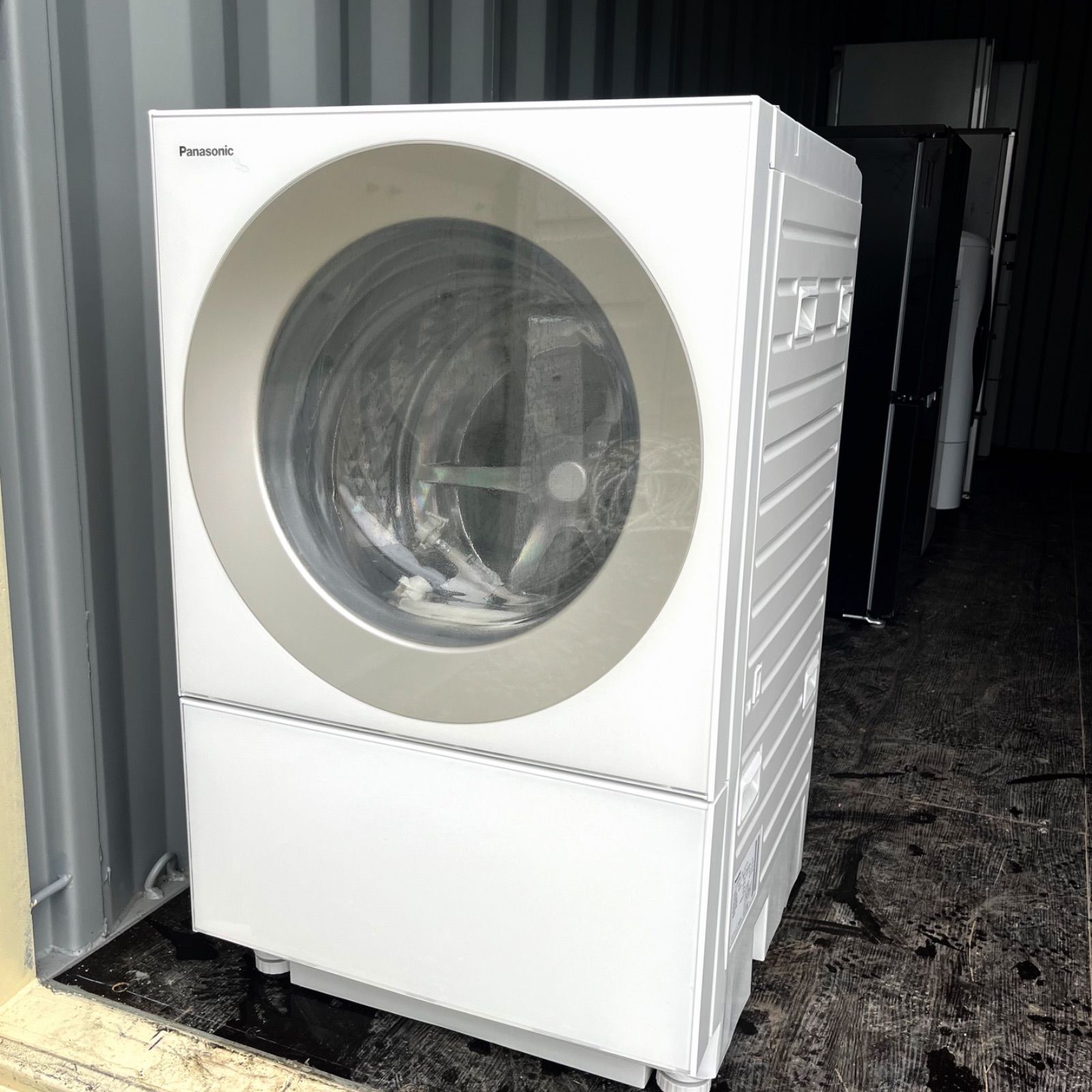 61取付無料！パナソニックキューブル おしゃれデザインドラム式洗濯機