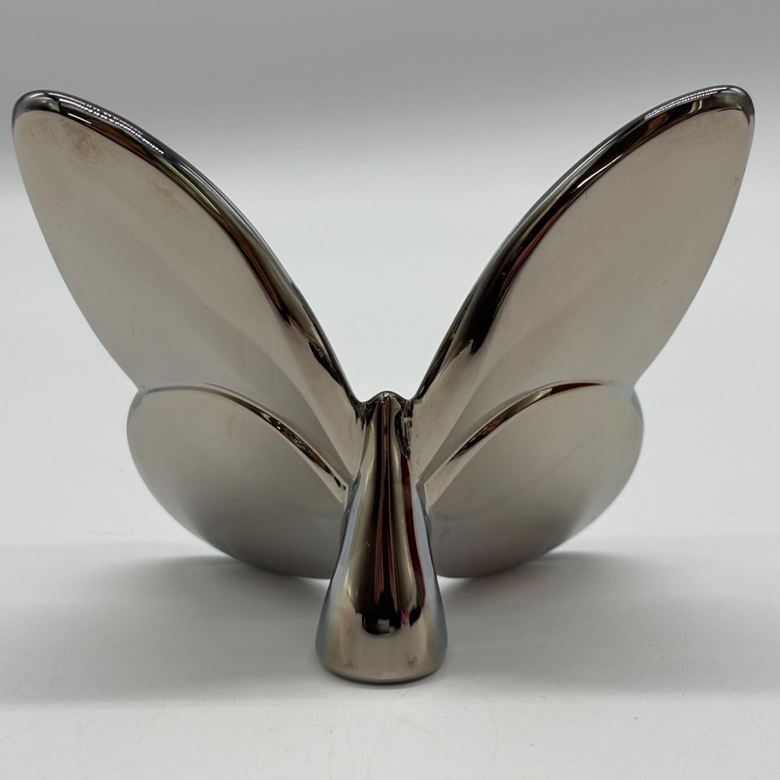 極美品】Baccarat バカラ ラッキーバタフライ スカラベブルー