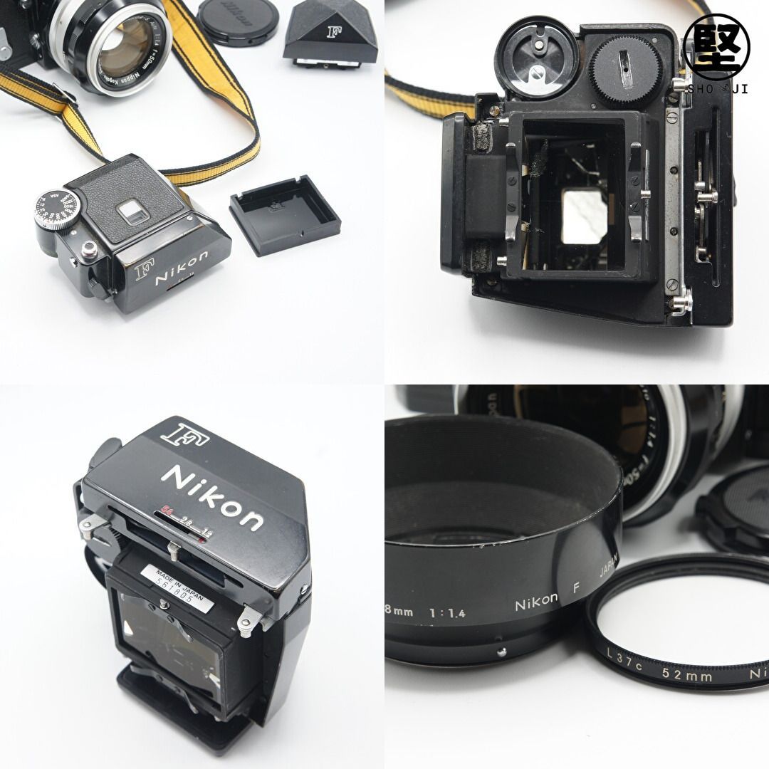 稀少完動品】Nikon F 黒アイレベル 富士山マーク シリアルF670 付属品