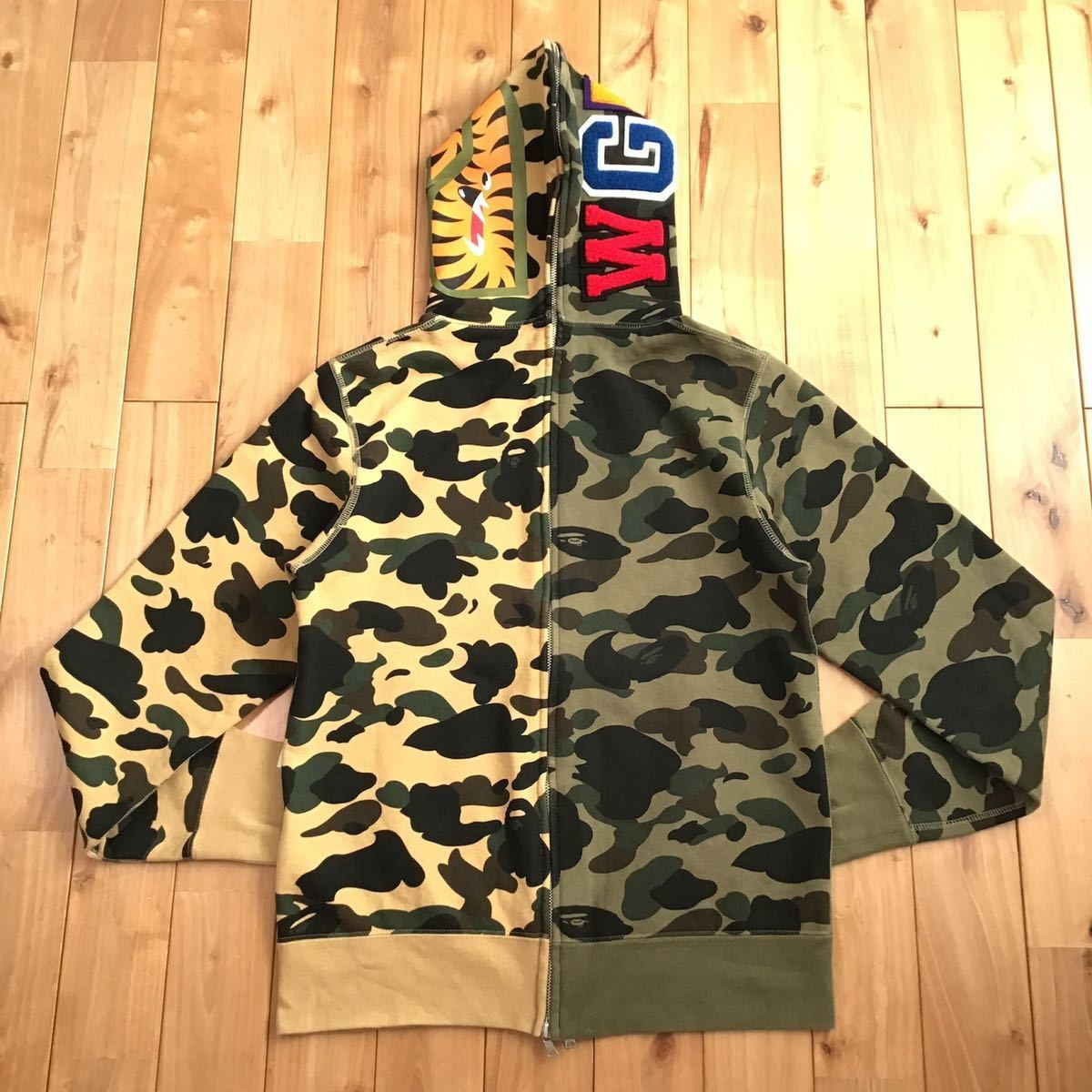 Separate shark full zip hoodie Mサイズ 1st camo a bathing ape BAPE