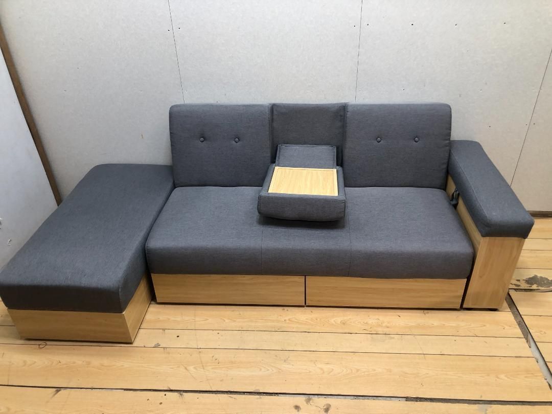 送料無料】アイリス STSB-2110 ソファベッド 引き出し251001 送料無料