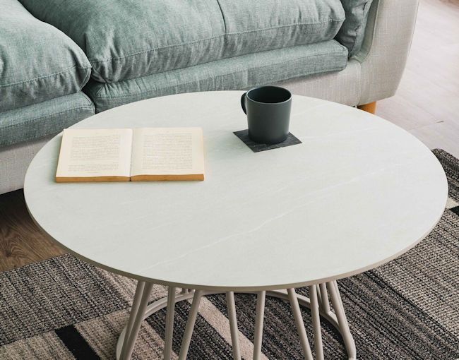 北欧風ビバリーダイニングテーブル幅80cm 円形 センターテーブル