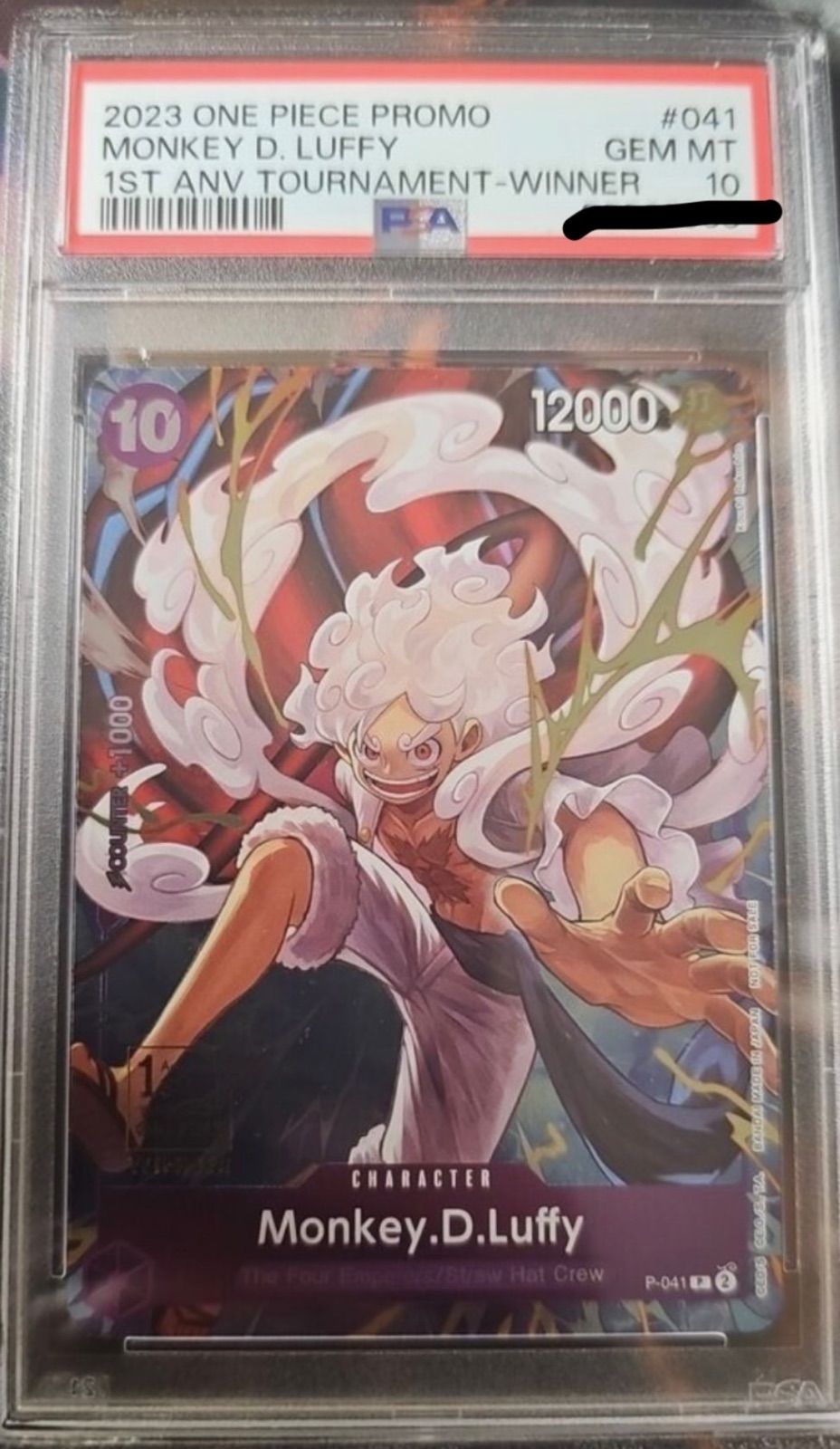 ルフィ PSA10 1st winner P-041 ニカ 英語版 ワンピースカード 海外