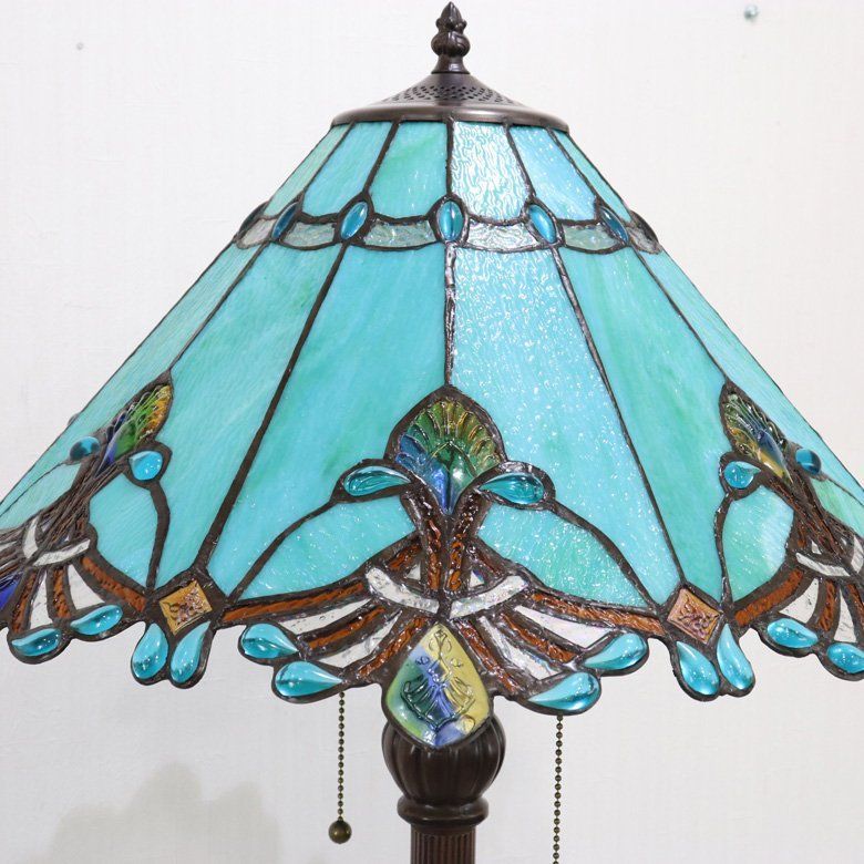 ステンドグラスランプ アクアビードロ 19インチ フロアスタンド - メルカリ