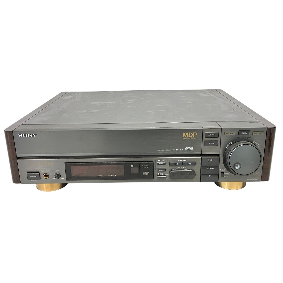 SONY MDP-911 CD CDV LD レーザーディスク プレーヤー リモコン付き