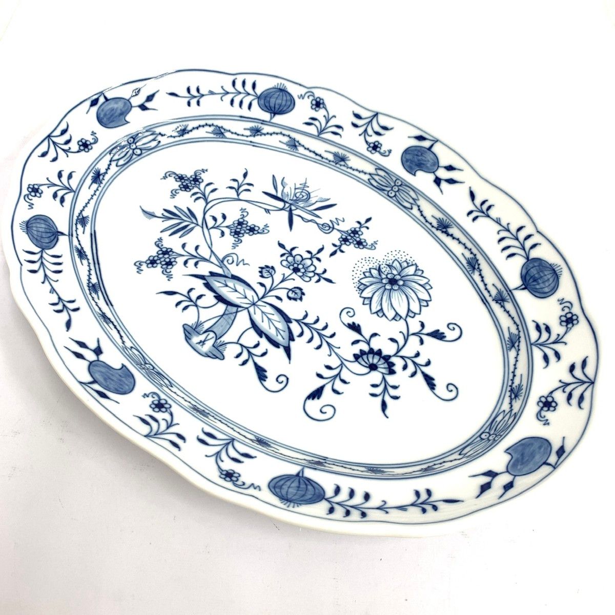 Meissen マイセン ブルーオニオン オーバルプレート 大皿 240001151056