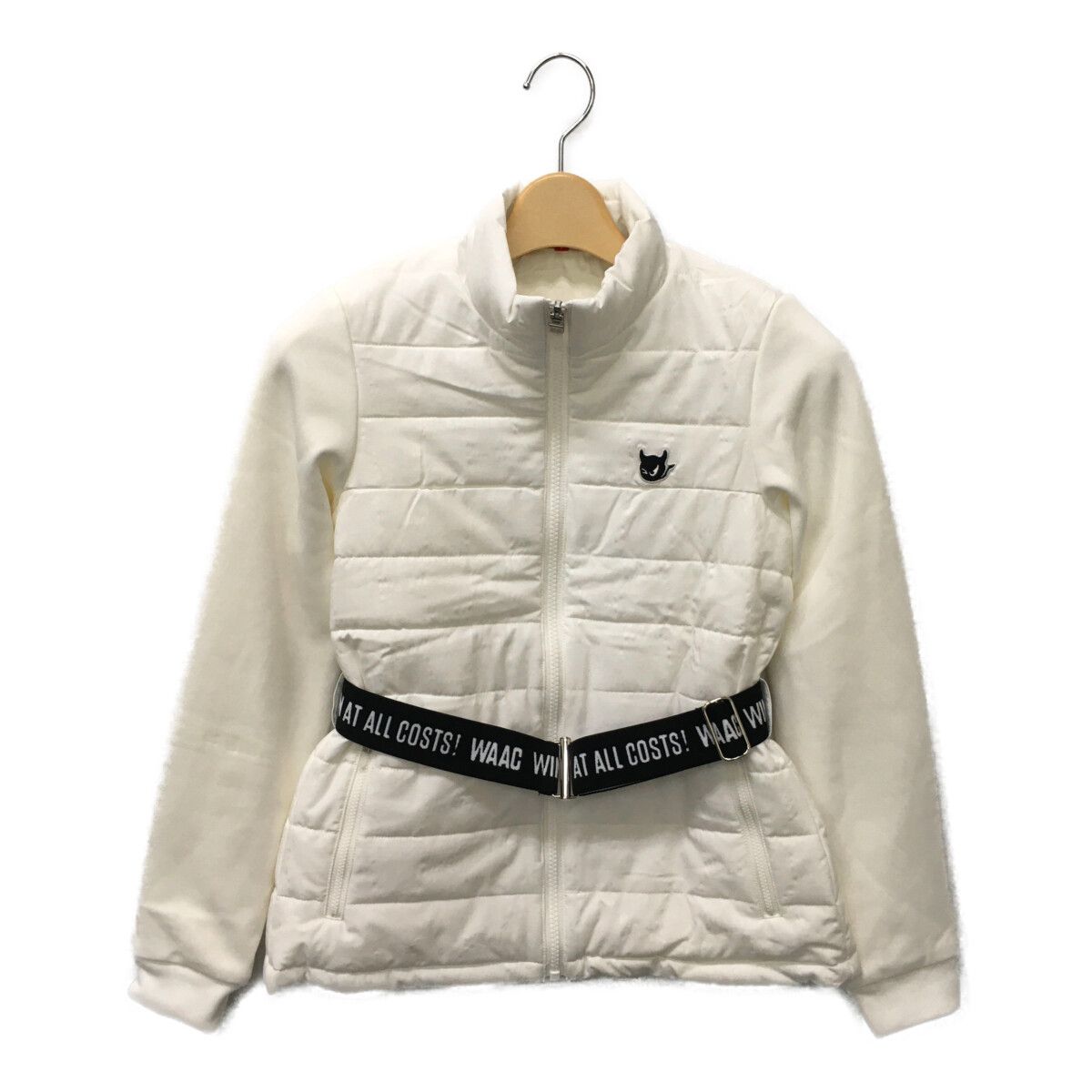 中古 レディース ワック WAAC ブルゾン 1(S) 白 ホワイト 中綿ブルゾン
