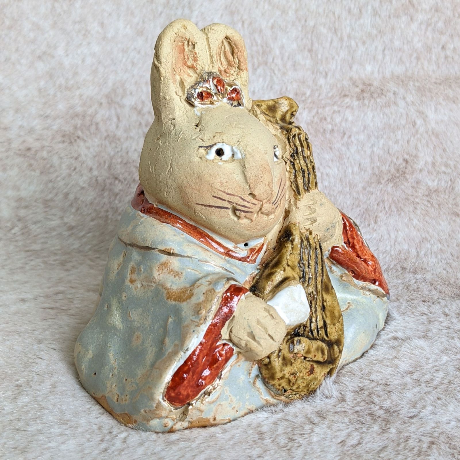 ささきようこさん作 陶人形 うさぎの弁天 卯年 七福神 - メルカリ