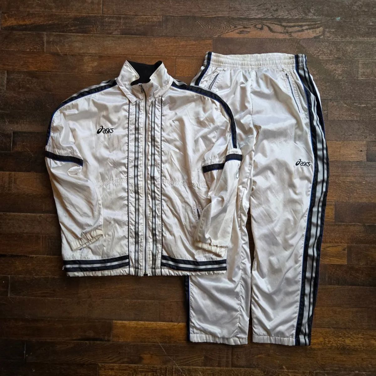 90年代 asics アシックス デザイントラックジャケット トラックパンツ