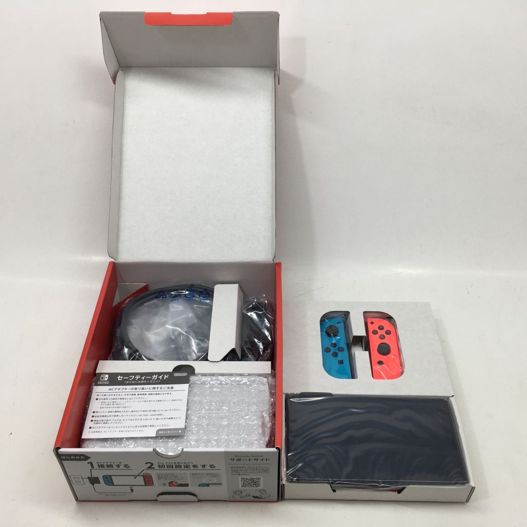 01w-2747 〇 未使用品 Nintendo Switch本体 有機ELモデル Joy-Con(L