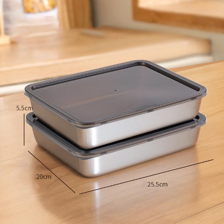 5個セット✖️ステンレスフードストレージコンテナ 蓋付き 5個セット