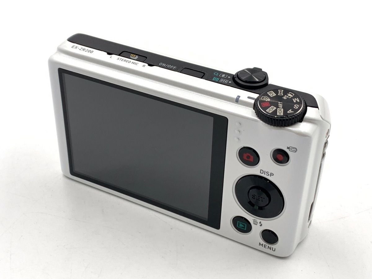 CASIO デジタルカメラ EX-ZR200 ホワイト 動作品 SDカード付 動作確認
