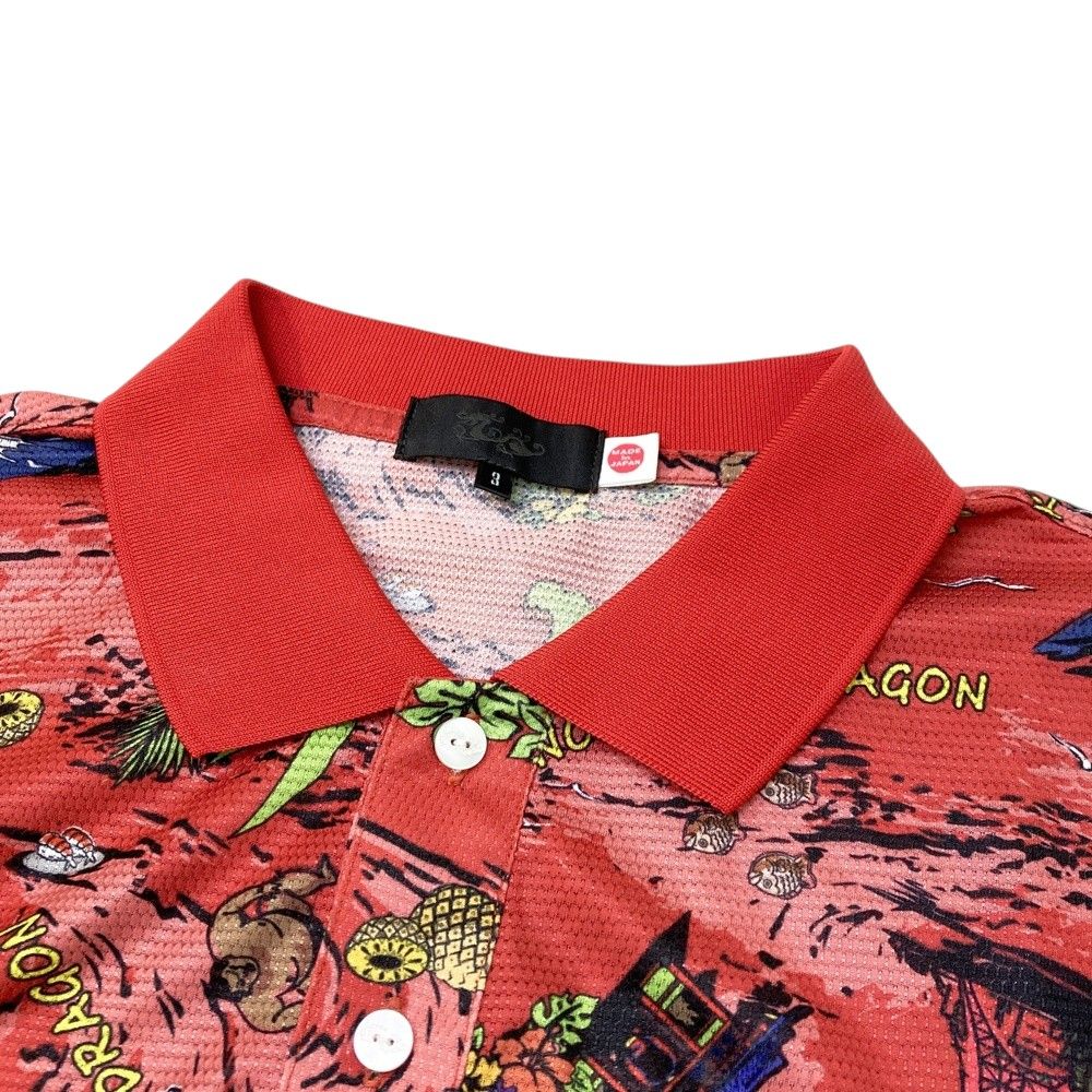 サイズ：3 DANCE WITH DRAGON ダンスウィズドラゴン 半袖ポロシャツ 総