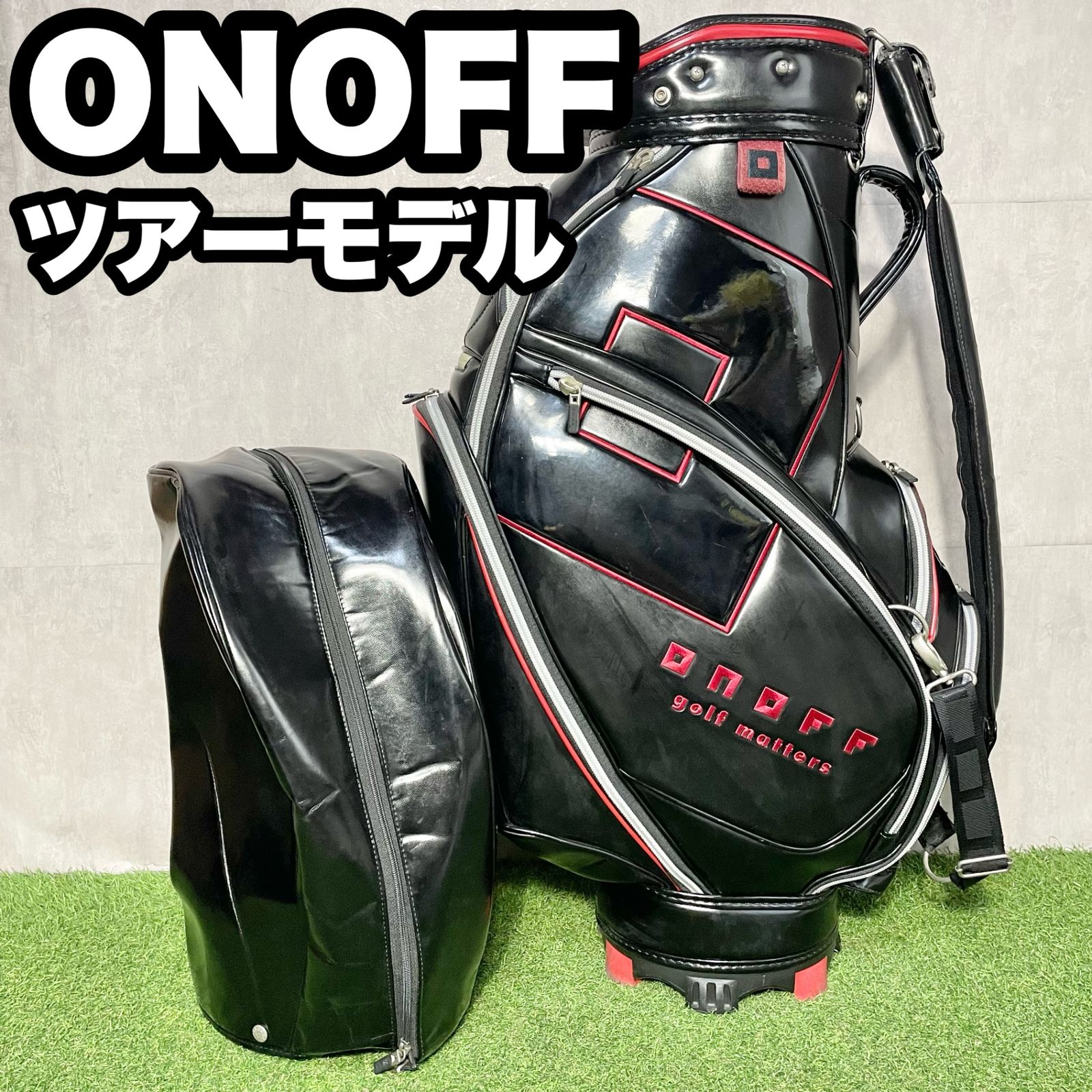 ONOFF オノフ ツアーモデル キャディバッグ ゴルフバッグ グローブ