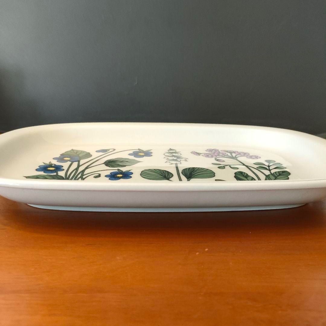 希少品☆アラビア ARABIA プラター エステリ・トムラ 角皿 フローラ美